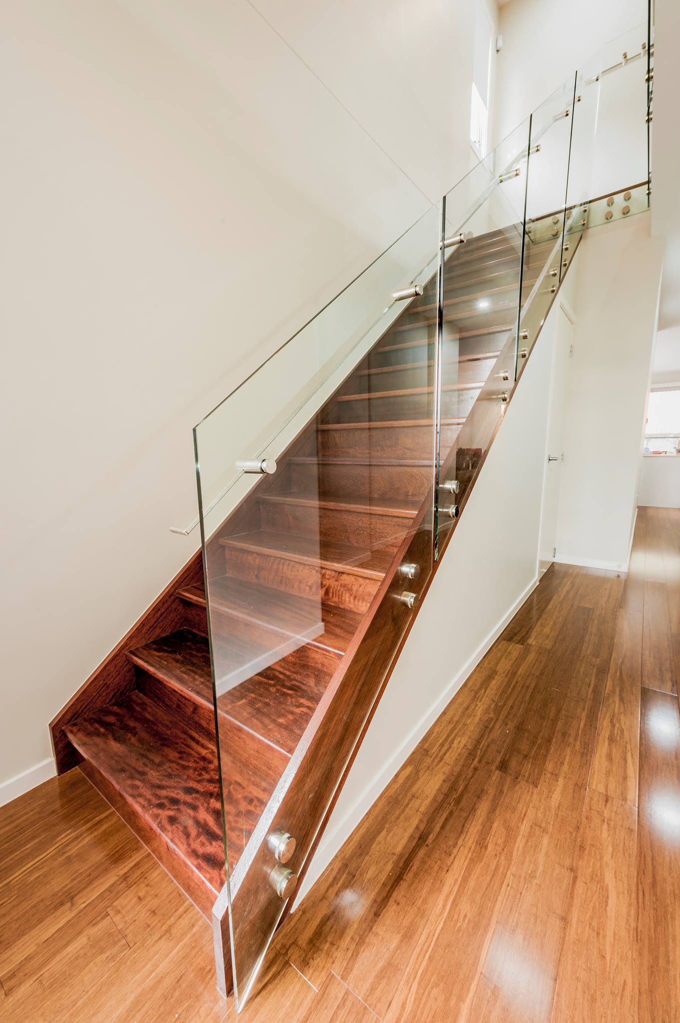 glass staircase